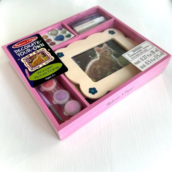NEW Melissa & Doug Wooden Picture Frame Kit Decorate Your Own Kids Art Project - Picture 10 of 10